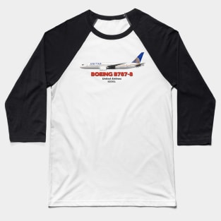 Boeing B787-8 - United Airlines Baseball T-Shirt